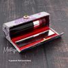 Lavender Lipstick Case with Brocade Design