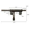 12" x 5/8" Gate Door Heavy Duty Bare Steel Weld on Latch Lockable Solid Rod