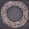Wicker Wreath Ring (Willow 14inch, White)