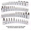 Master Torx Bit Socket and Female External Torx Socket Set, CR-V&S2 Steel 60PCS