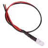 10 x Yellow 5mm LED Prewired White Diffused Lens 12V
