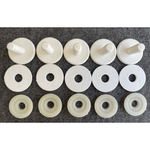5 Plastic Joint Sets to Complete Teddy Bear, Puppet (35mm)