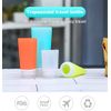 JasCherry 4 Pcs Mini Leakproof Silicone Travel Bottles Set - TSA Carry On Approved BPA Free - Squeezable Portable Storage Soft Reusable Bottle for Shampoo, Sunblock, Toiletries Etc (37ml)