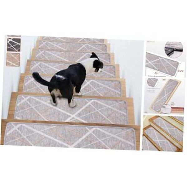 Stair Treads Non Slip Carpet Mats 4 Pack 30inX8.25in Stair Runners Indoor