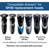 SH50 Replacement Heads for Norelco Shaver 5000 Series S5370, S5205, S5074, S5590, S5290, S5210, Shaver AT790/40.