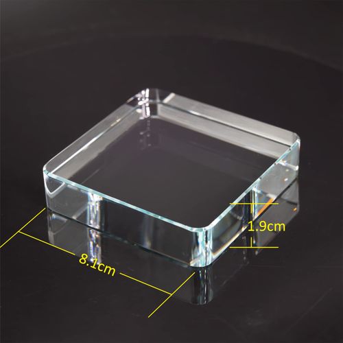 Square Clear Glass Paperweight