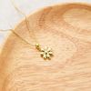 Philip Jones Gold Plated Daisy Necklace