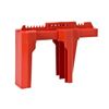 Brady - BS08A-RD Prinzing Ball Valve Lockout, Large, for 2"-8" Outside Pipe Diameter, Red