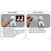 Pump&fix 45 Degrees Adjustable Handheld Shower Head Holder Suction Cup Wall Mount Bracket