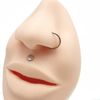 16G IMPLANT GRADE TITANIUM FLAT DISC INTERNALLY THREADED LABRET EAR TRAGUS STUD