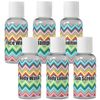 YouCustomizeIt Personalized Retro Chevron Monogram Travel Bottles