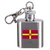 Hip Flask Keyring Engraved Northamptonshire County England Flag