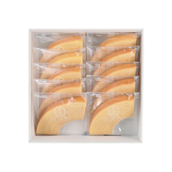 Komel Rice Cut Baum (Plain), 10 Pieces, Rice Flour, Gluten Free, Baumkuchen, Gift, Sweets, Additive-Free, No Flour, Retirement, Transfer, Joining, Graduation, School Entrance