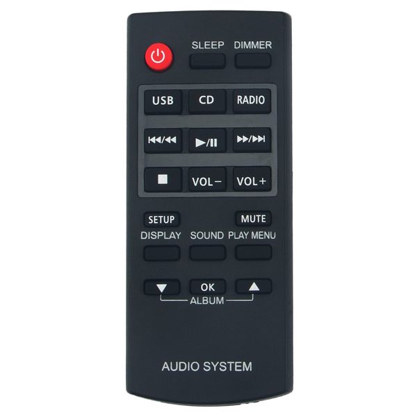 N2QAYC000060 VINABTY Replacement Remote Control Fit for Panasonic Compact Stereo System SC-HC17