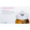 3 REGULAR, Grommeted Plastic SteriKAP's Plus 3 SteriLOCK Food Fermentation Airlocks