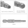 DAKCOS 10PCS Bit Set, Premium S2 Alloy Steel Bits,50mm Long