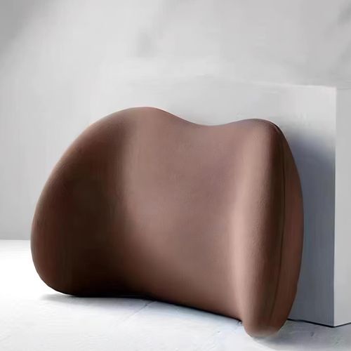 Wisoqu Lumbar Support Pillow, Memory Foam for Low Back Pain Relief, Improves Posture, Comfortable Ergonomic, Backrests for Car Seats Office Chairs Bed