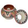 Ceramic Ashtrays Hand Made Moroccan smokeless Ceramic Vivid Colors Small Blue