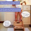 Personalized Natural Step Stool (Boho Rainbow)