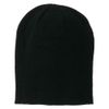 Big Size Knit Slouch Beanie - Black OSFM