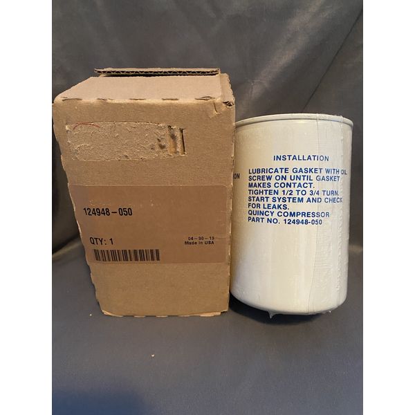 #124948-050 Replacement QUINCY Oil Filter OEM EQUIVALENT