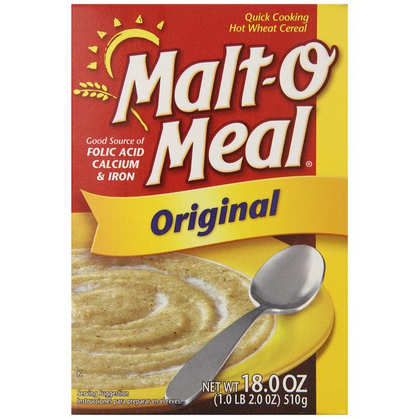 Malt-O-Meal Original Hot Wheat Cereal, 18 Ounce