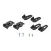 Vaude Unisex's Step Adjust Oversize Hook (pair) Spare Part, Black, one size