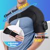 Electric Heated Shoulder Brace Massager Rotator Cuff Support Compression Wrap US
