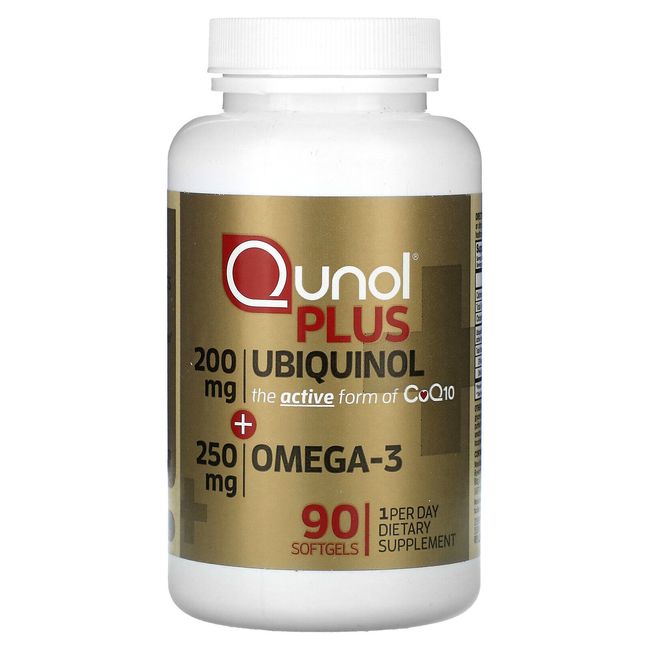 Plus Ubiquinol + Omega-3, 200 mg + 250 mg, 90 Softgels