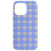 Hülle für iPhone 14 Pro Max Periwinkle Lavender Cream Apricot Rounded Pattern