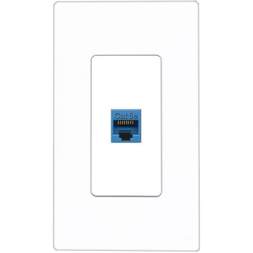 RiteAV CAT5E-BLUE Wall Plate Screwless [White]