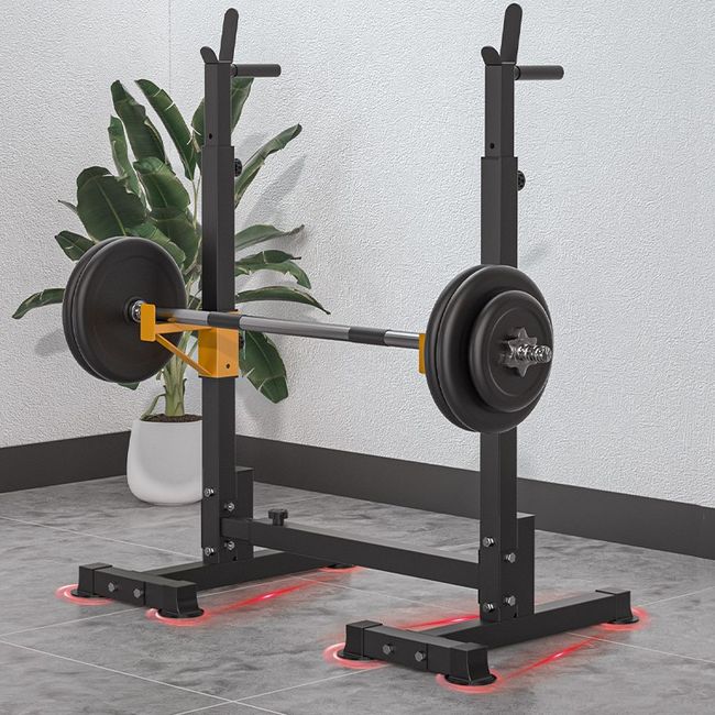 Bench press machine Thigh exercise machine Leg curl machine Squat Bench press rack Household multifunctional exercise machine Weight lifting bed Dumbbell stool Barbell Indoor parallel bar, [01] Bench press