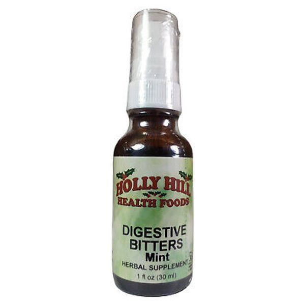 Holly Hill Health Foods Digestive Bitters, Mint, 1 Fluid Ounce