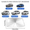 52" Foldable Car Windshield Sun Shade Umbrella Front Window Sunshade UV Umbrella