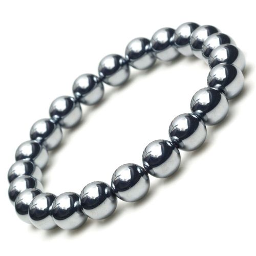 Terahertz Bracelet A Round Ball Fake Caution! Tested by Public Institutions! Terahertz Ore, Rough, Power Stone, Natural Stone, Health Accessory, Terahertz Mineral