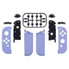 eXtremeRate DIY Replacement Shell Buttons for Nintendo Switch & Switch OLED, Light Violet Custom Housing Case with Full Set Button for Joycon Handheld Controller [Only the Shell, NOT the Joycon]