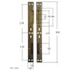 Lockmaster Hook Dead Bolt Roller Cam Striker Keep 2 Parts PLK99
