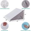 Wedge Pillow Set Memory Foam Adjustable 9&12 Inch Pain Relief for Sleeping