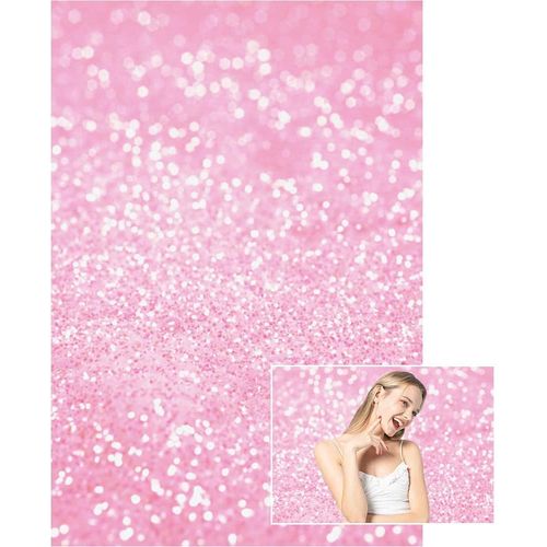 Pink Glitter Bokeh Backdrop,Yeele 6x8ft Fantasy Pink Shiny Spots Sequin Photography Background,Abstract Starry Sky Wedding Birthday Party Decoration Girl Newborn Baby Portrait Photoshoot Props