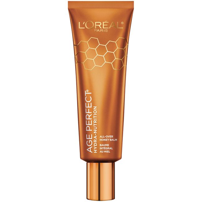 L'Oreal Paris Skincare Age Perfect Hydra-Nutrition All-Over Balm with Manuka Honey Extract and Nurturing Oils, to Soothe and Rescue Dry Skin, Paraben Free, 1.7 oz.