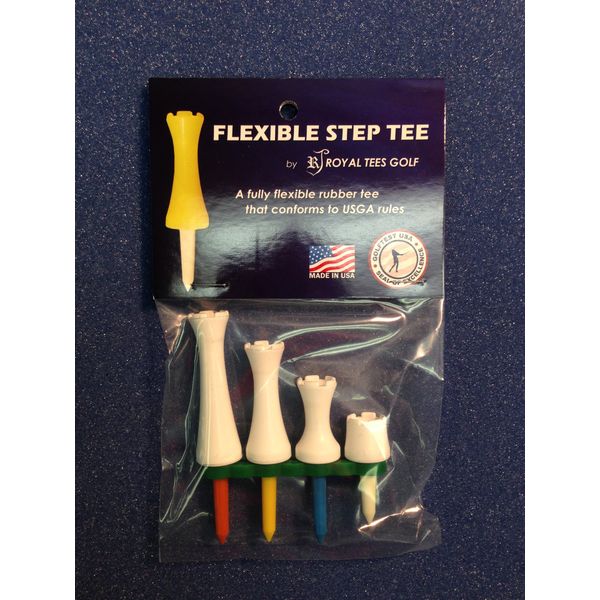 Royaltees R4 Variety Pack, Flexible Golf Tees (White)