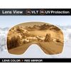 [ZERO TECH BASE] OAKLEY FALL LINE XL Replacement Lenses for Goggles, RED MIRROR Skiing and Snowboarding