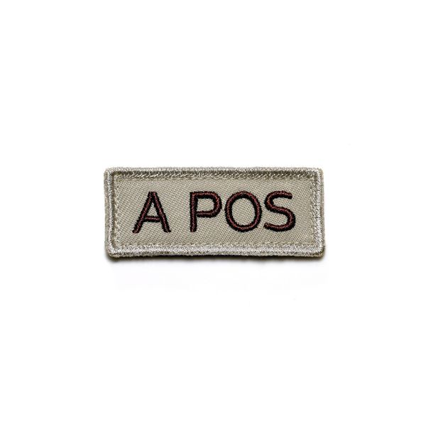 KHS Blood Group Patch A POS, Khs paapost5.20 Tan A POS