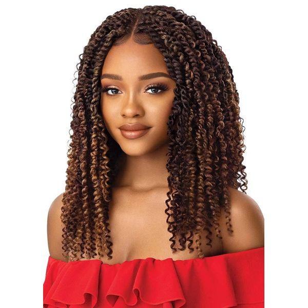 Outre X-Pression Twisted Up 4x4 Lace Front Braid Wig KINKY BOHO PASSION WATERWAVE 18" (1B)