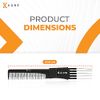 Kobe Pro Metal Prong Comb - Effortlessly Add Volume and Control to Hair, Ergonomic Design, Dual-Sized Teeth, Stainless Steel section Pins – Ideal for Back-combing, Root Lift, Sectioning and Smoothing. - Durable, Anti-Static, and Chemical Resistant