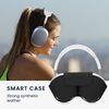 kwmobile Case Compatible with Apple Airpods Max Case - Polyester Protective Cover for Headphones - Black
