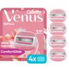 Gillette Venus ComfortGlide White Tea Women's Razor Refills, 4 Refill Cartridges, Fits Venus Reusable Razor Handles, 3-Bladed with Built-in Shave Gel Bars