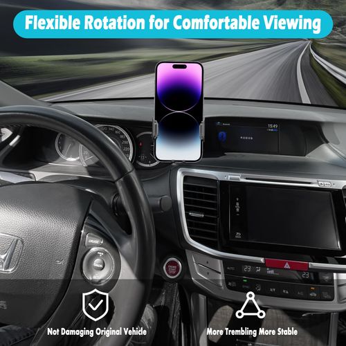 AOUKKL Car Phone Holder Fits for Honda Accord 2013-2017,9th 9.5th Gen Accessories,Thick Cases Friendly,Cell Phone Mount for 4.7-7 in Phones,360 Degree Rotation,Easy to Install