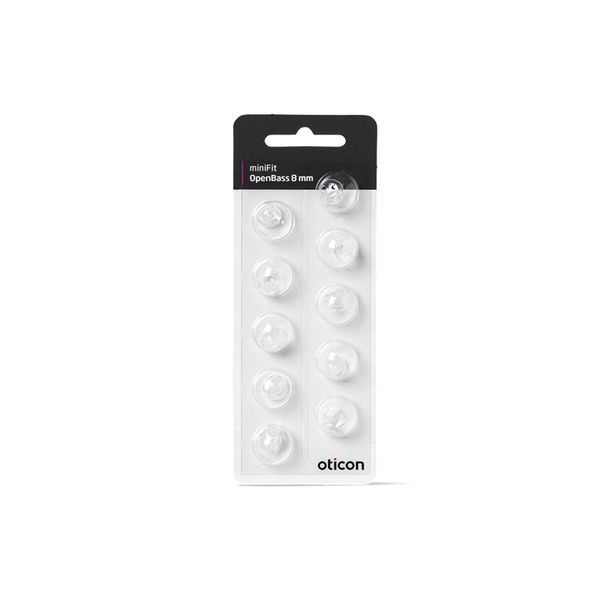 Oticon Minifit Open 8mm Dome Piece (10 Pack)