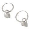 Touch Jewellery 925 Sterling Silver Lock Hoop Earrings